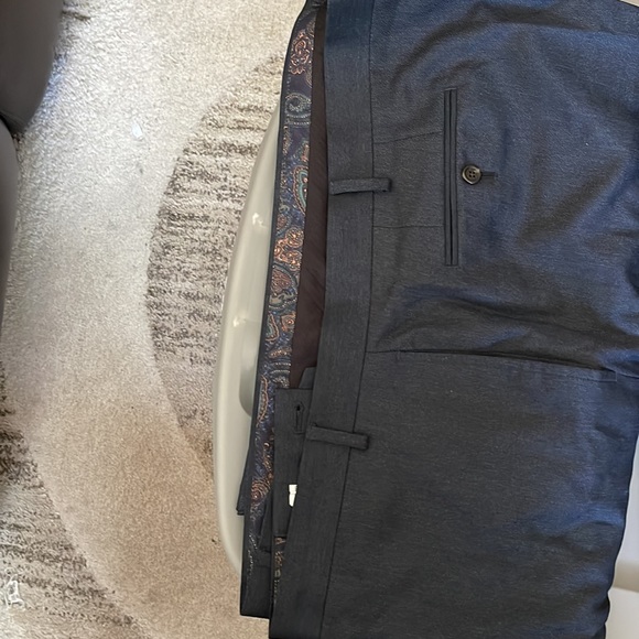 Ralph Lauren Mens pants!! One navy 5 pockets 100% cotton.  One pant dark gray - Picture 2 of 7